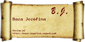 Baza Jozefina névjegykártya